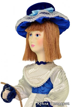 Фарфоровая голова ручная роспись кукла игольница