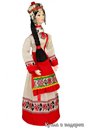 Чувашская кукла женщина в народном костюме