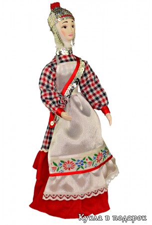 Авторская кукла в чувашском национальном костюме