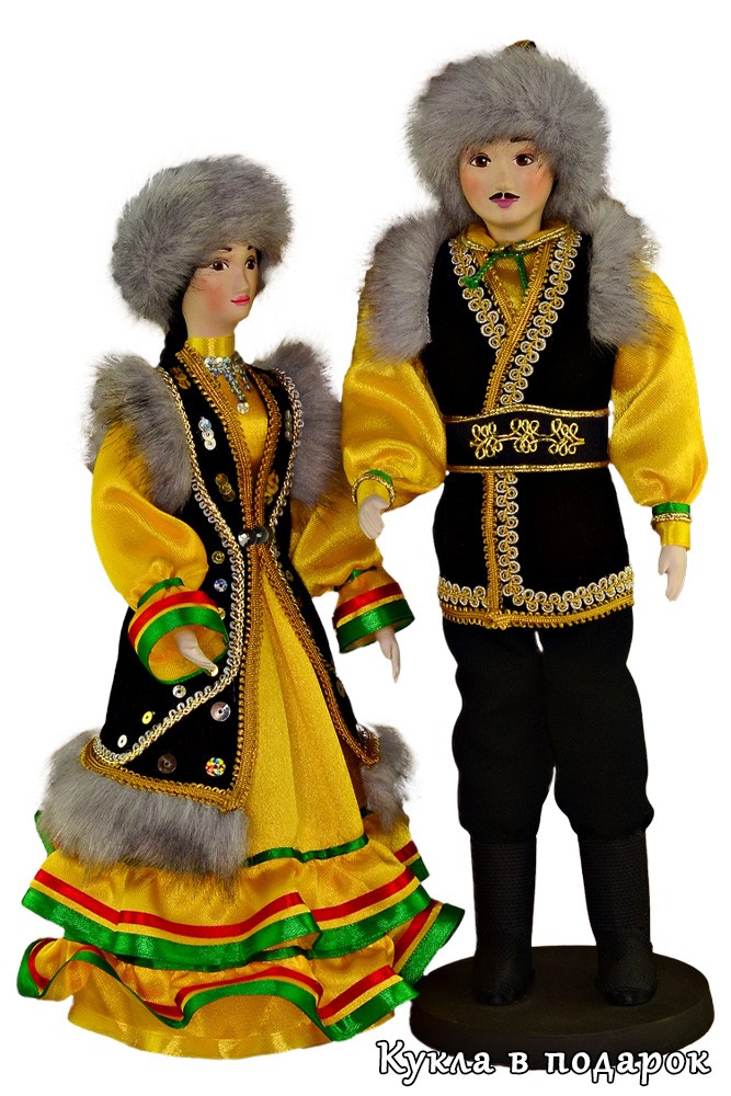 Красивые куклы в башкирском праздничном наряде купить