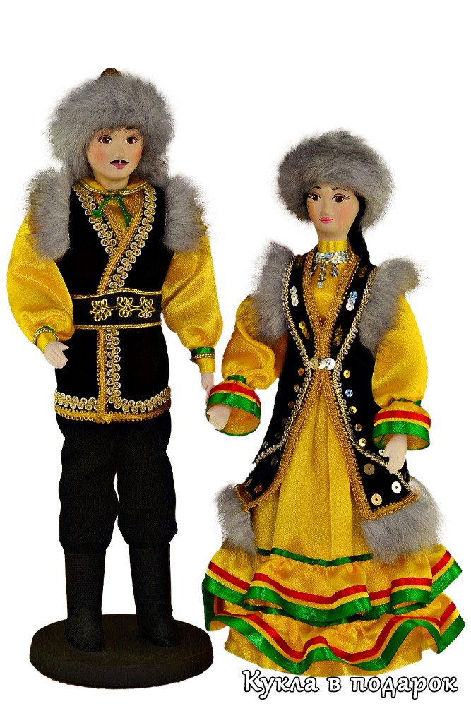 Красивые куклы в башкирском праздничном наряде купить