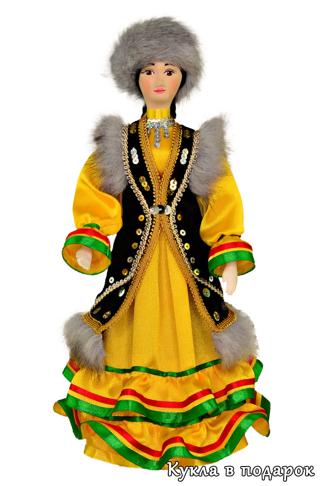 Башкирская кукла в национальном костюме