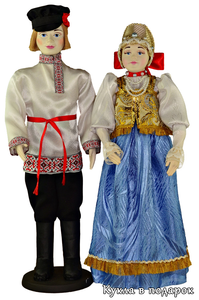 Русские куклы в народных костюмах